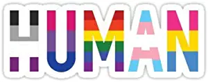 Chili Print Human, LGBT+ - Sticker Graphic Bumper Window Sicker Decal - Gay Pride Sticker