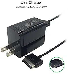 Genuine 18W 15V 1.2A 5V 2A Laptop USB Wall Charger for ASUS TF101 TF201 TF300 AD8273 AD827M Tablet pc Charger