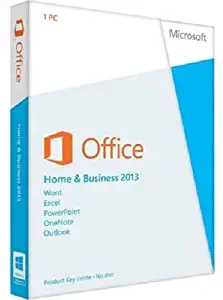 Microsoft Office Home and Business 2013 with DVD for 1 PC