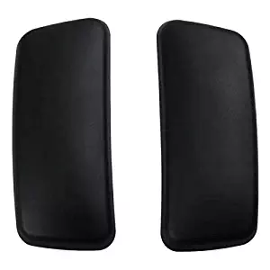 New Arm Pads Caps Replacement for Haworth Zody Office Chair 1 Pair Black/Gray (Black)