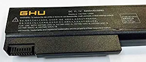 New GHU Battery 58 WH Replacement for 482962-001 486296-001 HSTNN-UB69 HSTNN-IB69 HSTNN-UB68 HSTNN-CB69 TD06 Compatible for Elitebook 6930P 6730B 6530B 6450B 6540B 6550B 6555B 6440B TD09