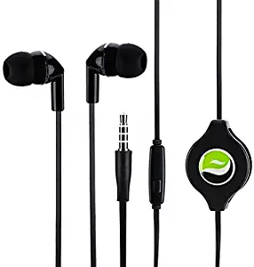 Premium Sound Retractable Headset Earphones Dual Earbuds Mic for Amazon Kindle, DX, Fire, Fire HD 6, HD 7 8 10 - Fire HD 8.9, HD8, HD10, Kids Edition - Kindle Fire HDX, HDX 7, HDX 8.9