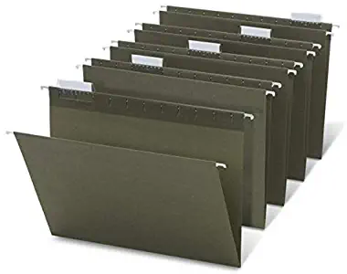 Office Depot Standard Green Hanging Folders, 1/5 Cut, Letter Size, Box Of 25