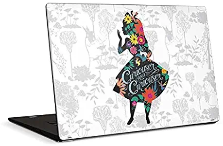 Skinit Decal Laptop Skin for Dell XPS 15in (2017) - Officially Licensed Disney Alice Curiouser and Curiouser Design