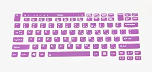 Leze - Ultra Thin Silicone Keyboard Cover Skin Protector for ThinkPad X220 X220t X220s X220i T410 T410i T410si T420 T420s T420i T510 T510i T520 T520i W510 W520 Semi - Purple